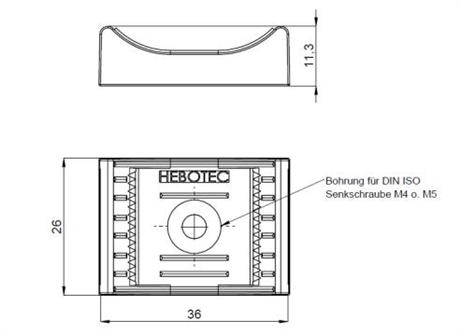 德国HEBOTEC KBS-B10M 10-60 20 HEBOFIX 45魔术贴底座