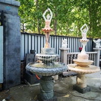 大型公园欧式人物石雕喷泉  