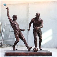 仿铜体育运动人物雕塑
