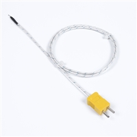  K型小黄插头感温线 仪器仪表测温线 表面热电偶即插即用温度线