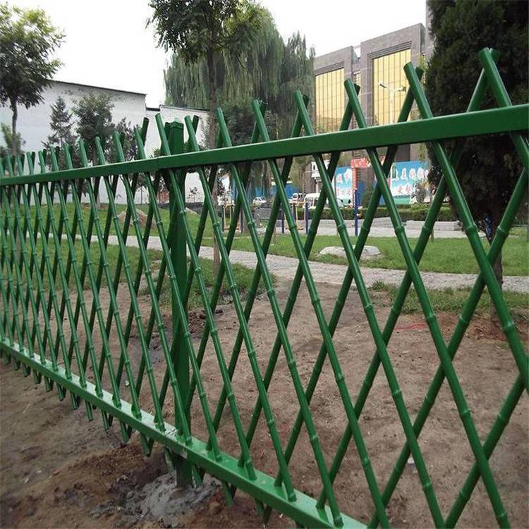 现货圆管不锈钢防护栅栏 1.0米高公园花池护栏 别墅仿竹篱笆围栏