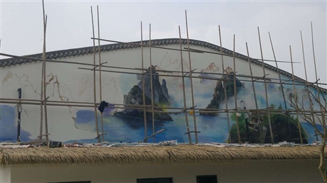 泸州泸县墙绘 村庄墙体彩绘 工装手绘墙 