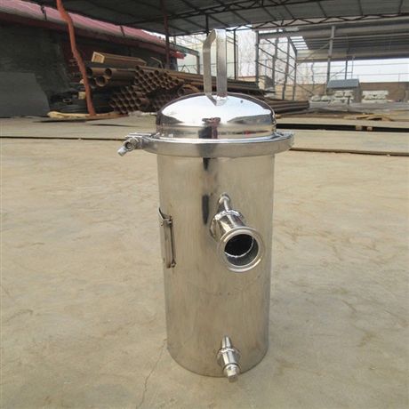 立式毛发过滤器 不锈钢卡箍篮式过滤器 毛发过滤收集器西宁