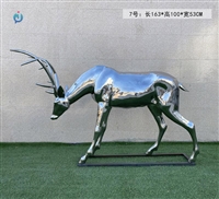 不锈钢户外仿真动物鹿雕塑