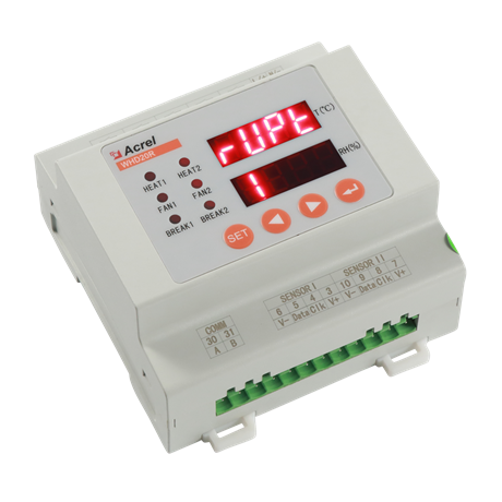 安科瑞WHD20R-11柜内温湿度控制器 导轨式温控器  智能数显温湿度控制器可接入系统