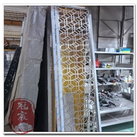 上海厂家定制拉丝不锈钢屏风隔断座屏 书房酒店办公304隔断玫瑰金