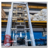 山峦不锈钢屏风 304别墅玄关背景墙发光隔断