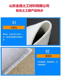 新型环保防水材料 忻州两布一膜不渗水土工布长丝复合土工布