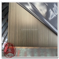 拉丝板不锈钢红青古铜电镀304 316L不锈钢板材加工切割家居别墅工