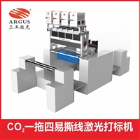 速冻袋自立袋拉链袋咖啡袋CO2一拖四易撕线激光打标机