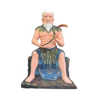 神農(nóng)大帝神像  五谷農(nóng)業(yè)大帝佛像 樹脂彩繪神農(nóng)氏部落首領(lǐng)炎帝像