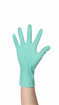 绿色乳胶手套天然橡胶手套