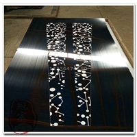 组合工艺电梯装饰不锈钢厂家 蚀刻草花加拉丝钛金不锈钢电梯板