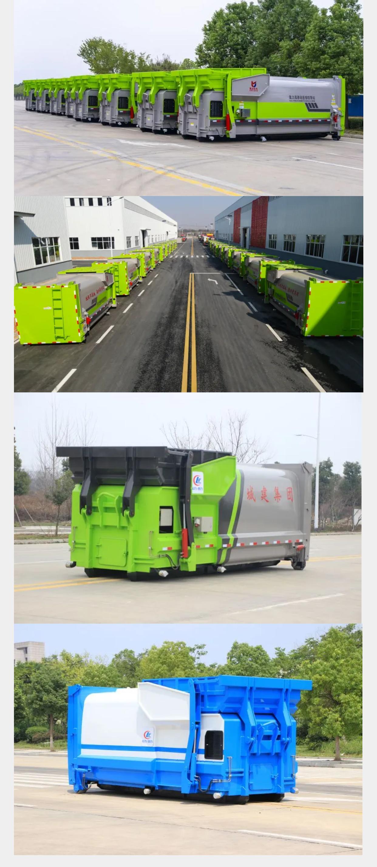 垃圾收集5吨勾臂垃圾车招标采购 大运蓝牌5到7方垃圾转运车定制-搜了