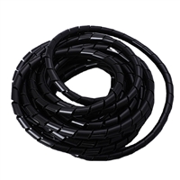 质优直营PE绕线管  黑色胶管螺旋护套  电缆用阻燃螺旋保护套