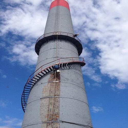 鞍山烟囱安装爬梯施工单位  检测平台安装