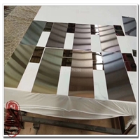 银色喷砂不锈钢板 天花门板磨砂镜面彩色不锈钢板包边墙贴材料