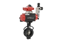 上海法登 气动对夹蝶阀 硬密封蝶阀