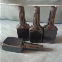 河南塑料瓶350毫升黑色pet燃油宝包装瓶子厂家