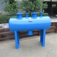 蒸汽锅炉压力容器 济南管道积水循环水集分水器 大型集分水器