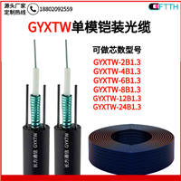 中心束管式直埋光缆 GYXTW53-4B1铠装光缆厂家  颜色齐全 填充式 12芯中心束管直埋光缆