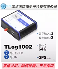 TLog1002 TOSUN同星 汽车通讯 2通道 CAN FD 总线 记录仪 3 2G存储
