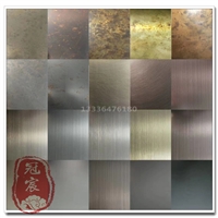 201 304不锈钢板材拉丝板镜面淡粉装潢镀古铜红青古铜哑光装饰板