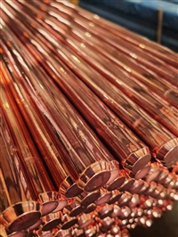 一尖一平镀铜接地棒 0.8铜层镀铜接地圆线 0.254国标双螺纹接地棒