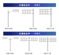 成都交通标志杆加工 成都标志牌立柱