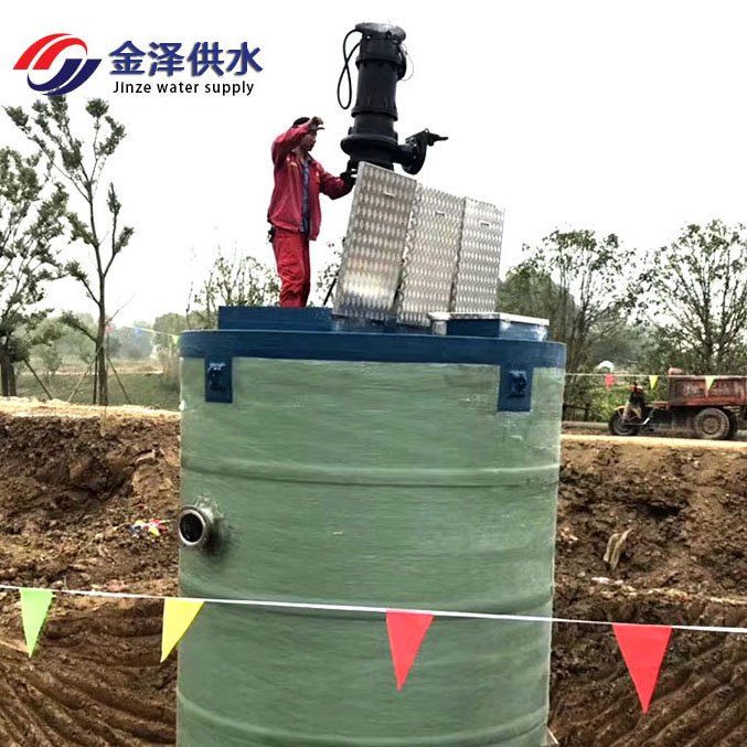 智能一体化泵站 预制式污水提升井集成式安装