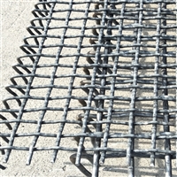 河北养猪轧花网厂家供应 中卫10个粗钢丝编织网 65锰钢震动筛片