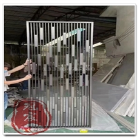 201不锈钢屏风 上海仿铜不锈钢屏风 别墅屏风