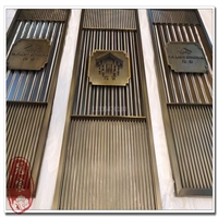 别墅豪华装修新中式风格304天花吊顶不锈钢玫瑰金出风口百叶窗