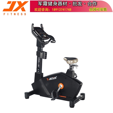 吴江健身器材军霞商用立式健身车JX-S1001T自发电磁控健身房 专票