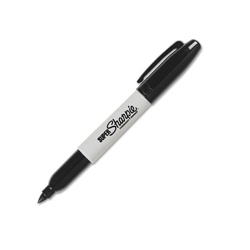 三福防水洗记号笔,书写宽度1mm  黑色