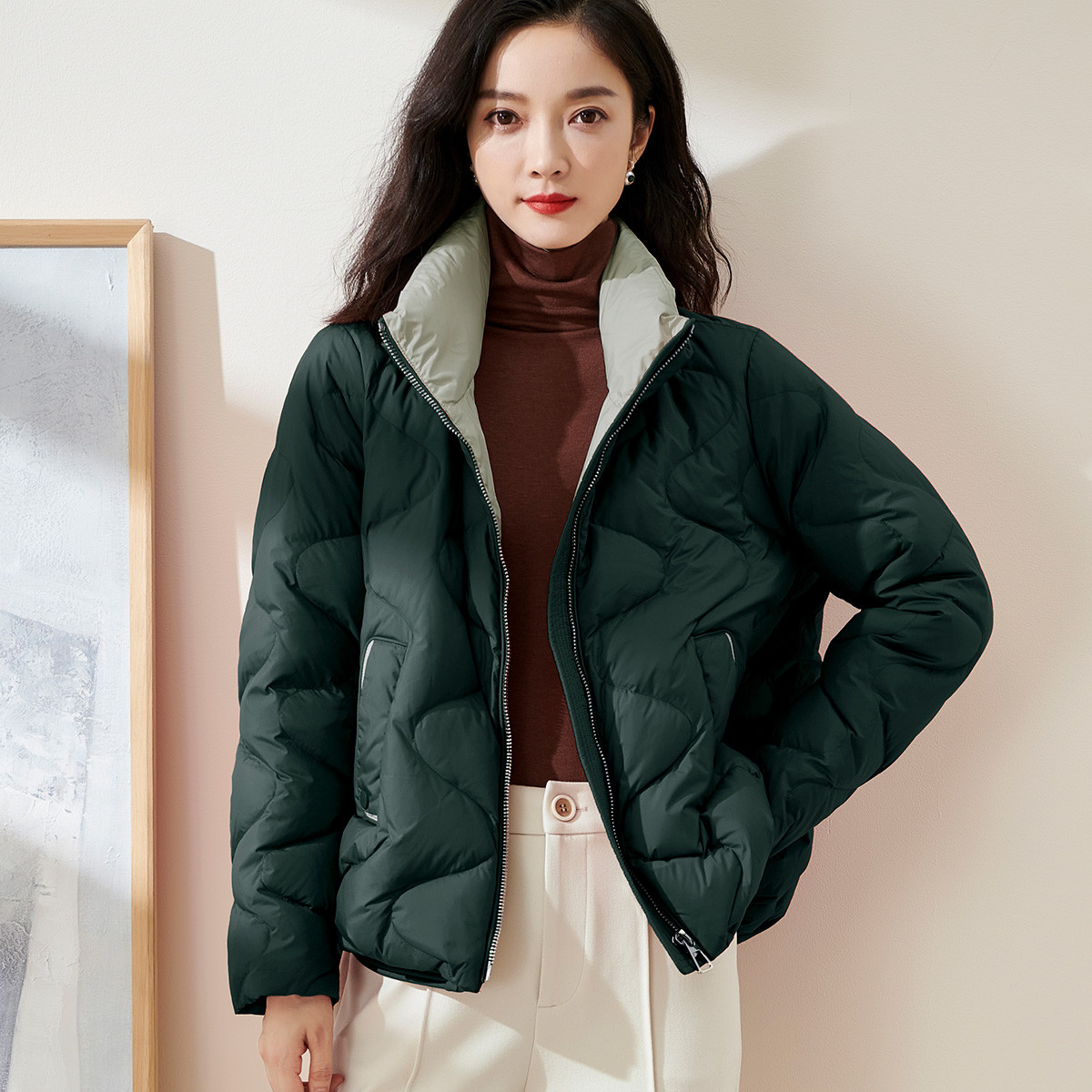 艾米尔品牌折扣女装直播源头供应链 2023年品牌女装断码供货货源