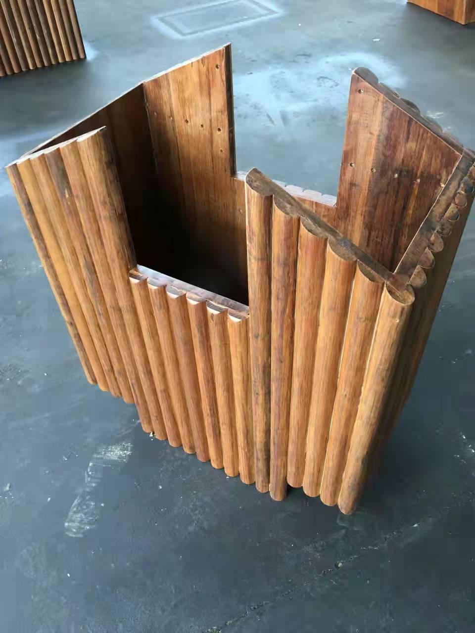 北京碳化木户外花箱