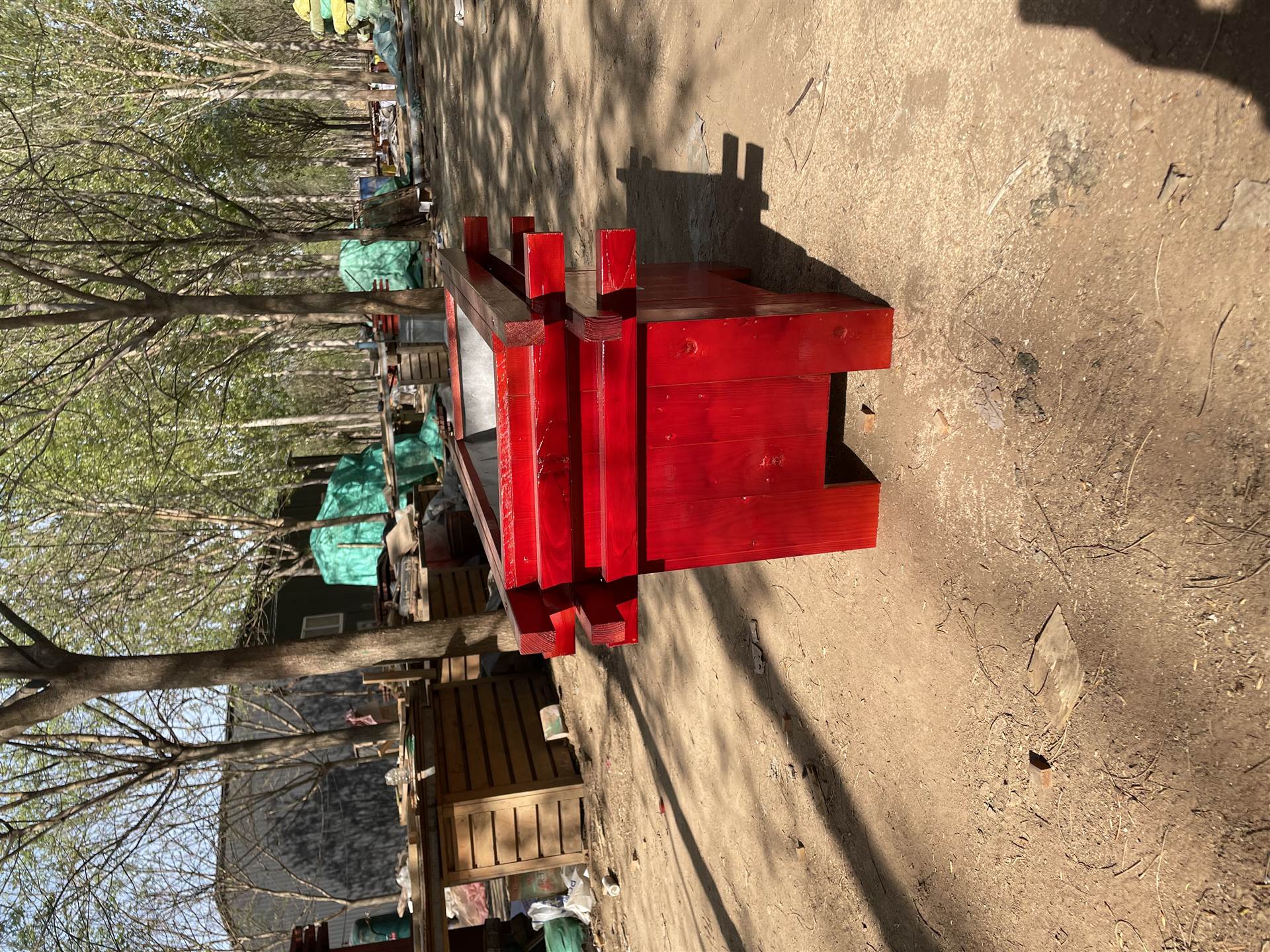 北京碳化木实木花箱生产实木花盆