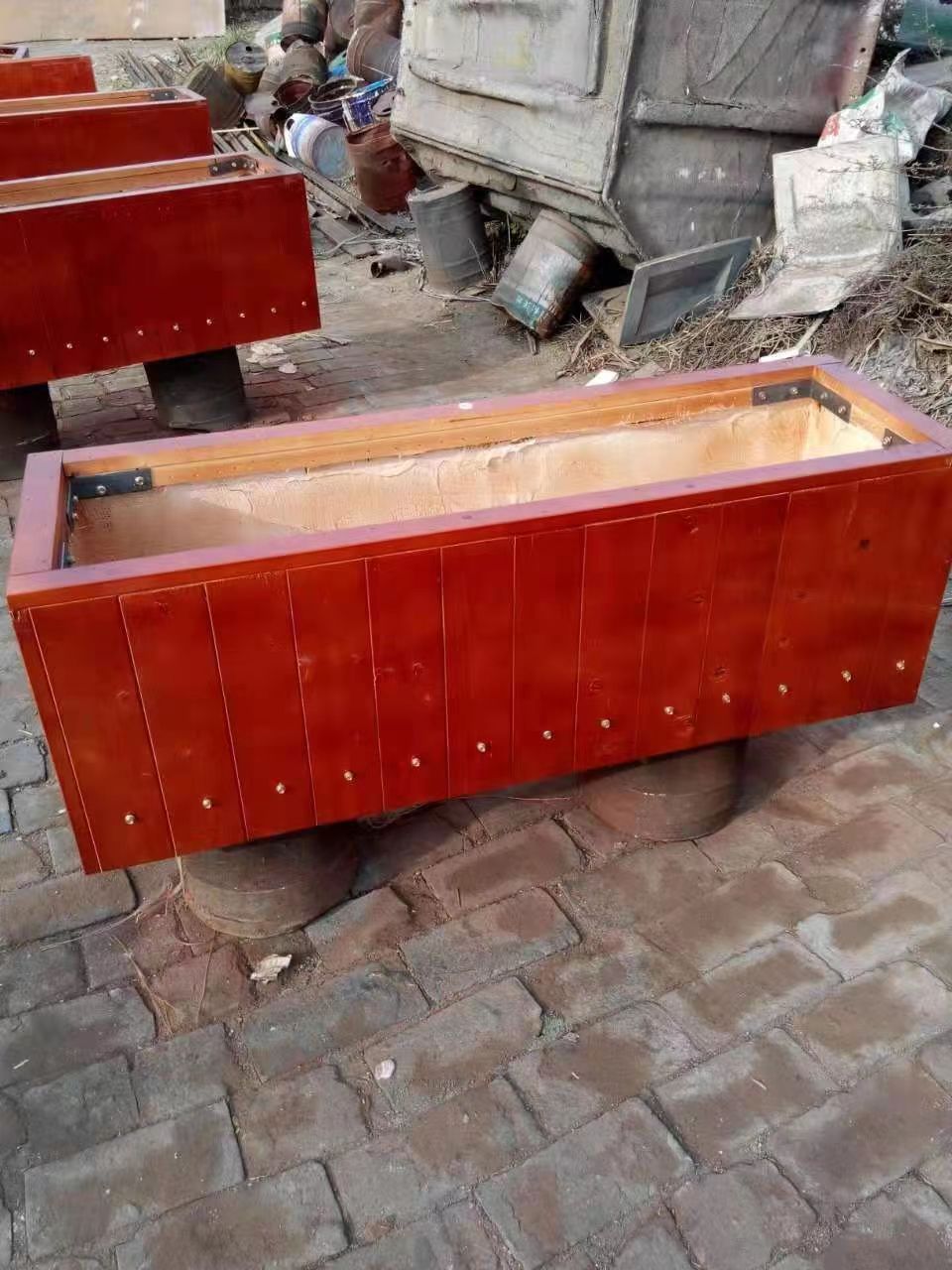 北京方形花箱花盆生产实木花盆