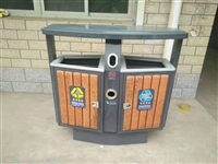 天津户外垃圾桶美化环境干净小区钢木垃圾桶箱