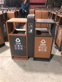 天津环卫垃圾桶增强社区凝聚力钢木垃圾桶箱