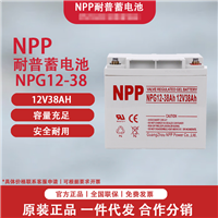 NPP耐普蓄电池12V38AH 胶体太阳能电池NPG12-38 适用UPS电源 直流屏