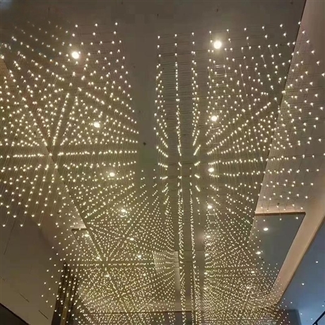 酒店大堂大型工程现代客厅沙盘售楼部灯定制满天星吊灯LED光立方吊灯