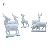 汉白玉羊雕塑广场景观 雕塑 摆件