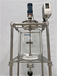 单层玻璃反应釜 实验室用搅拌釜