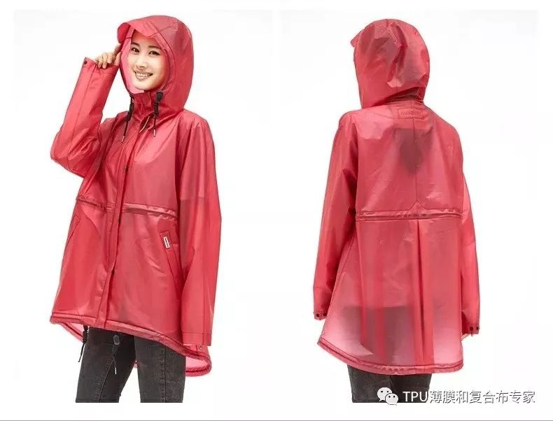 TPU新型雨衣材质可塑性强时尚款式新颖的雨衣是受大众喜欢的雨衣