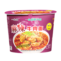 一线食品中桶麻辣牛肉面整箱泡面