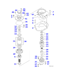 平地机GD825回转倒档齿轮总成235-70-00310, GD825GEAR ,CIRCLE REVERSE