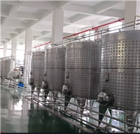 蓝莓/葡萄果酒发酵罐 不锈钢恒温发酵设备 成套果酒酿造生产线
