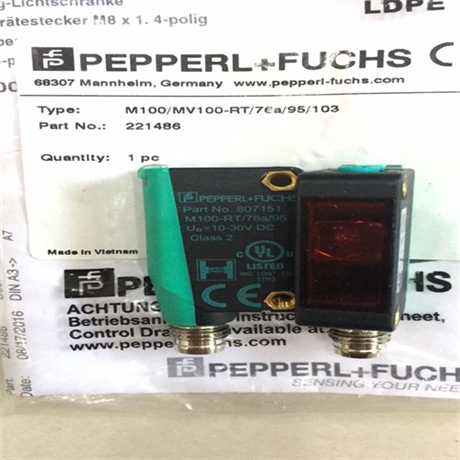 倍加福对射型光电传感器M100/MV100-6757/102/115成对